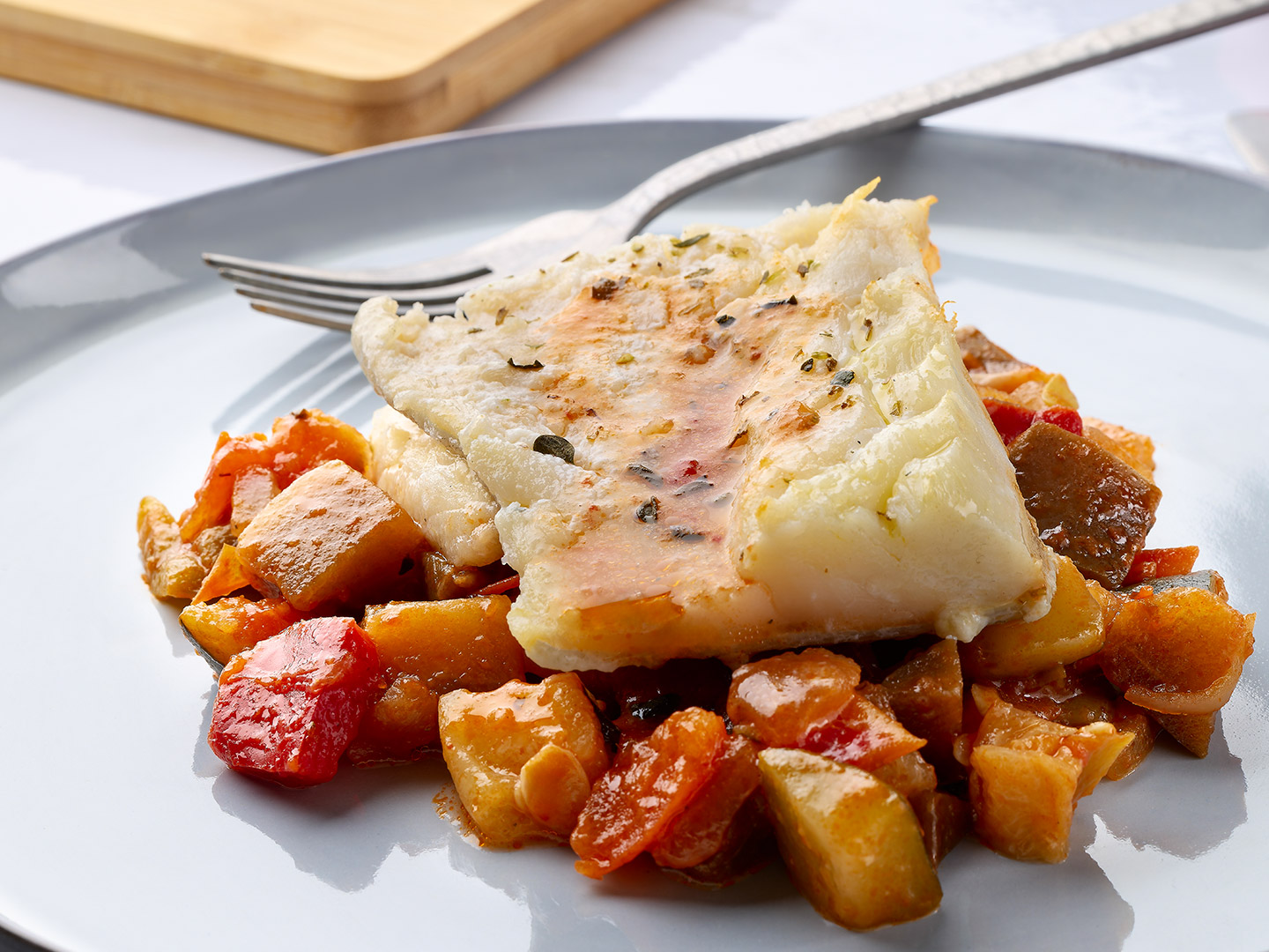 Bacallà amb samfaina